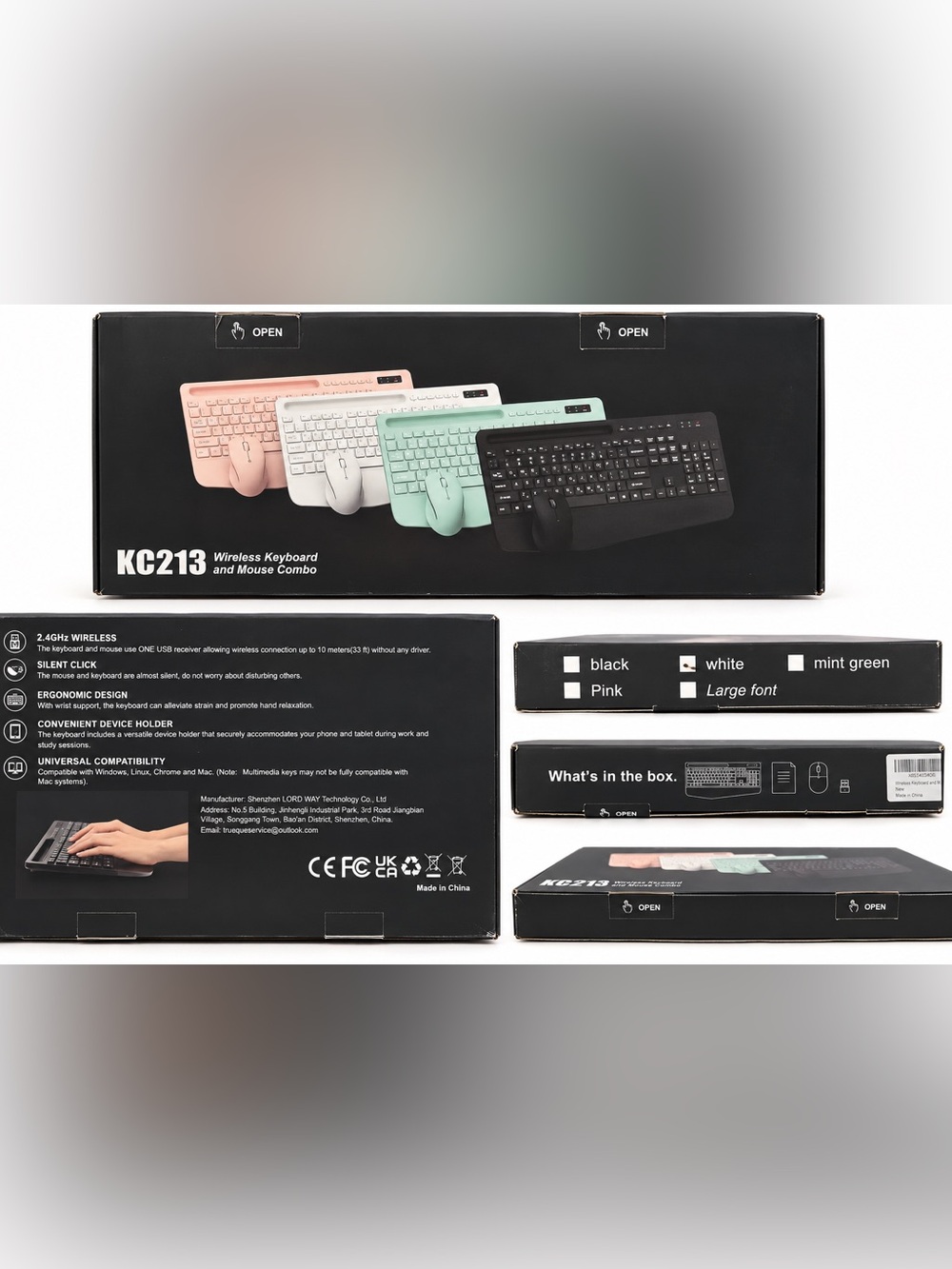 Trueque KC213 Wireless Keyboard and Mouse Combo